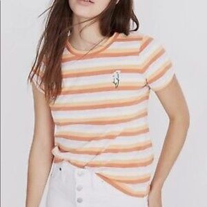Striped madewell shirt size large